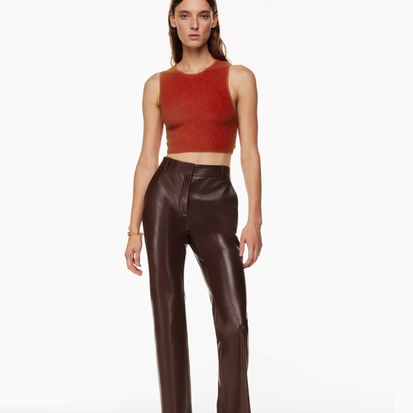 Aritzia Babaton Sculpt Knit Racer Cropped Tank - Picture 2 of 8